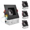 Luxrite 4 Inch Square LED Recessed Downlights 5 CCT Selectable 2700K-5000K 15W 1100LM Dimmable Black 4-Pack LR24950 LR24958-4PK - alternate 1